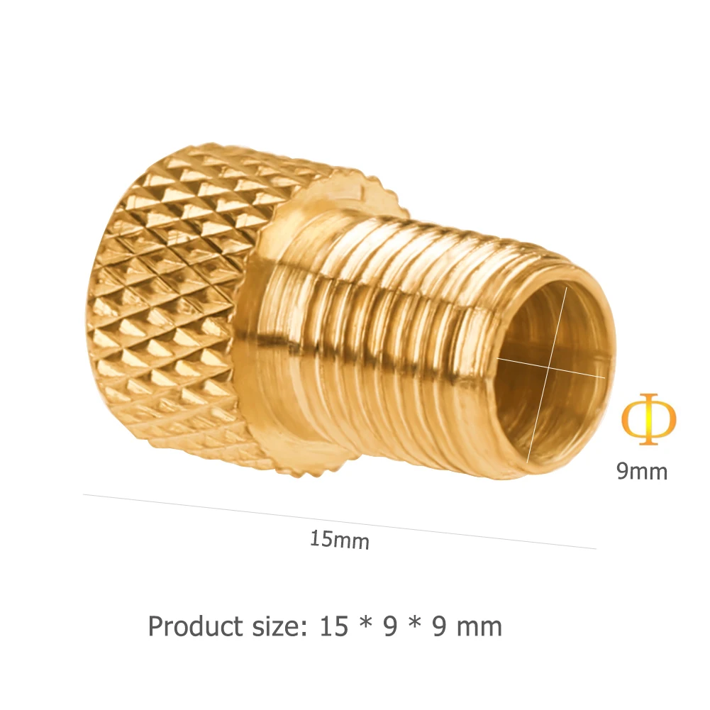 5-30pcs Presta To Schrader Adaptors Aluminum Alloy Tire Valve Connectors Copper Bike Pump Tire Adapter Bicycle Parts
