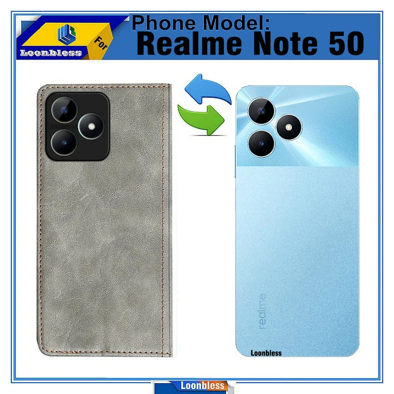 Flip Celular Case For Realme Note 50 Cover Etui Realme Note 50
