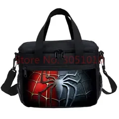 Spider-man Children's Schoolbag Marvel Hero Schoolbag Backpack Spine Fashion Shoulder Bag Lunch Bag Pencil Box Gift. 5
