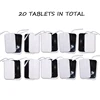 20pcs 5x9 Size/2mm Plug Reusable Tens Electrode Pad For Pulse Digital Acupuncture Therapy Massager/Electrical Muscle Stimulator 5