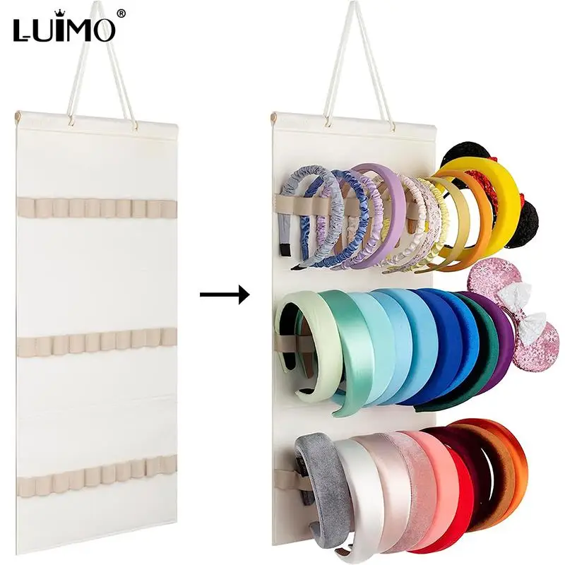 

Hanging Wall Headband Holder For Women Girls Felt Headbands Organizer Hair Bow Storage Hairpins Hair Accessories Display Stand