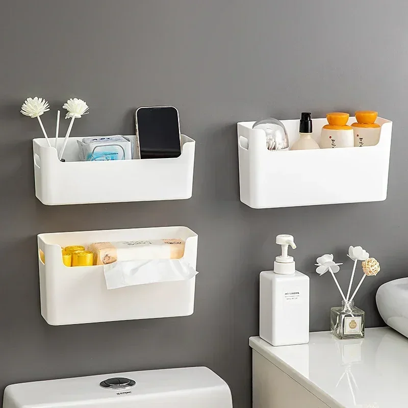 Non Perforated Rack Cling Film Inside Cabinet Wall Shelf Shelves Spice Dish Drying Rack Cabinet Door Organiser for Kitchen