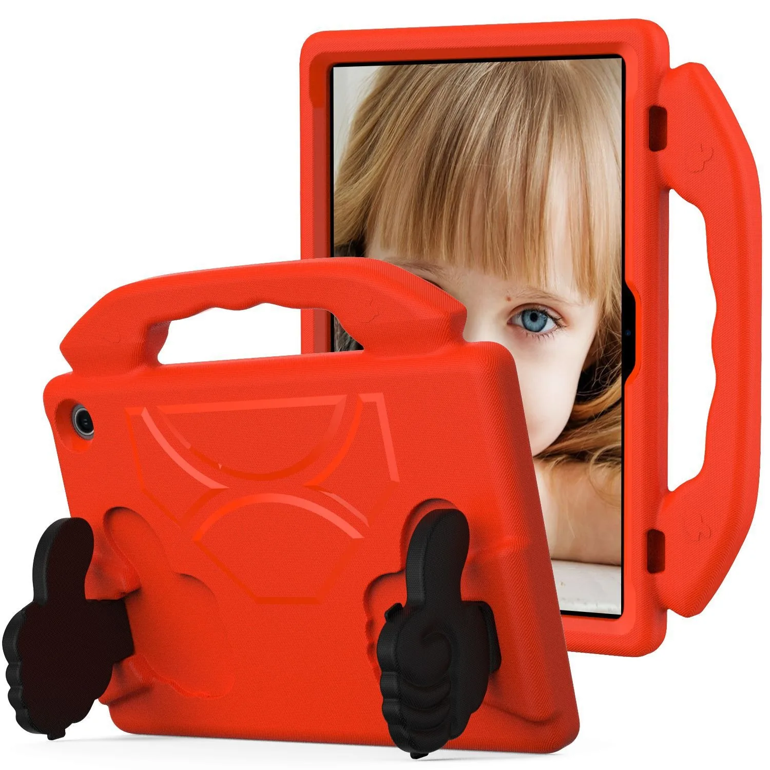 SOATUTO For Lenovo Tab M8 4th Gen 2023/2024 Release Hard Back Soft Silicone Heavy Duty Hybrid Protection Shell Kicktand Shoulder Strap Lenovo Tab M8 4th - View #9