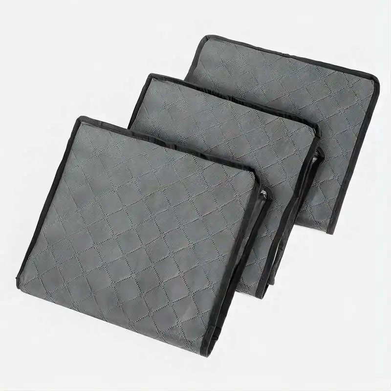 3pcs Non-woven Dust Bag, Storage Organizer, Folding Storage Quilt Bag, Quilt Storage Bag, Home Storage & Organization 5