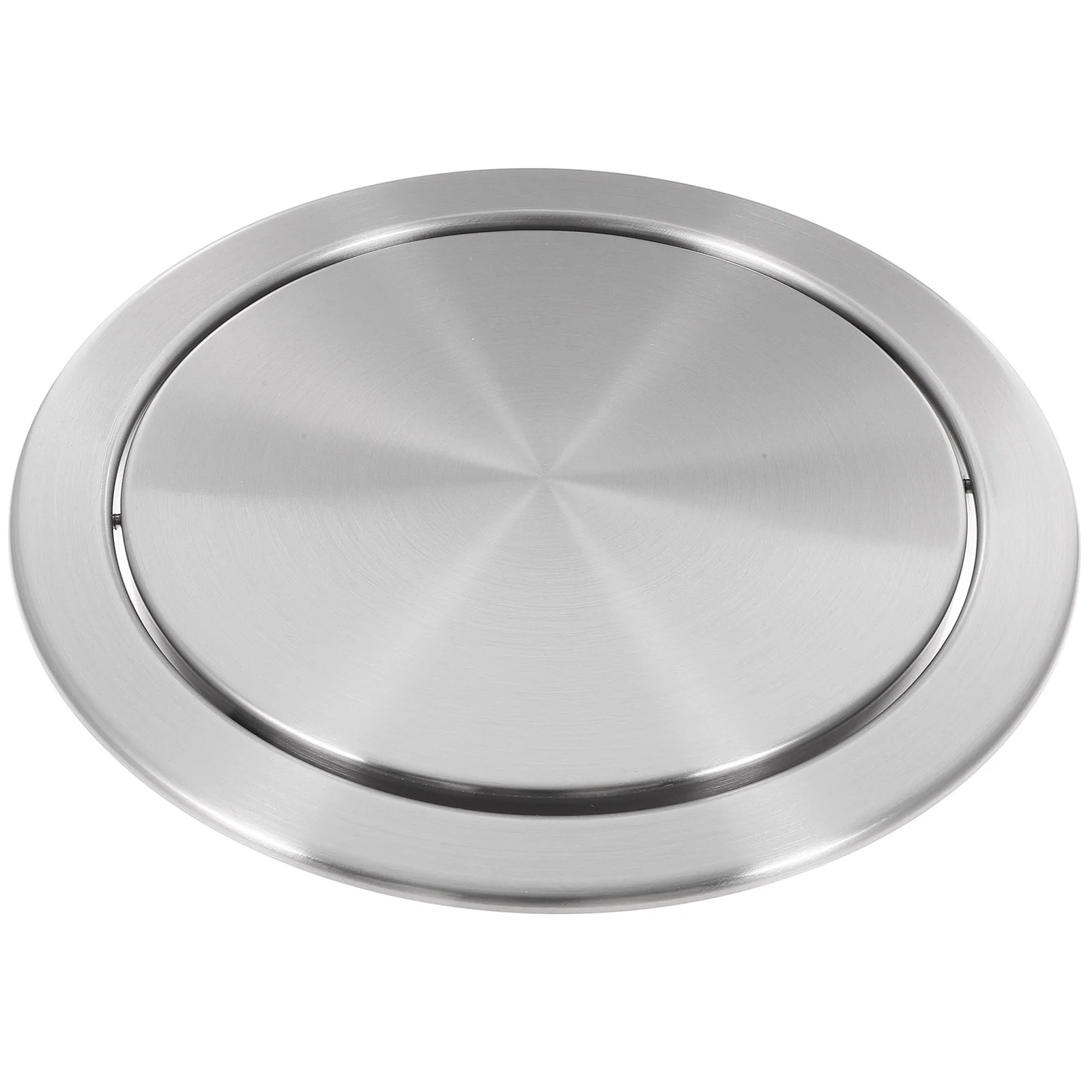 

Stainless Steel Flap Flush Recessed Built-In Balance Swing Flap Lid Cover Trash Bin Garbage Can Kitchen Counter Top