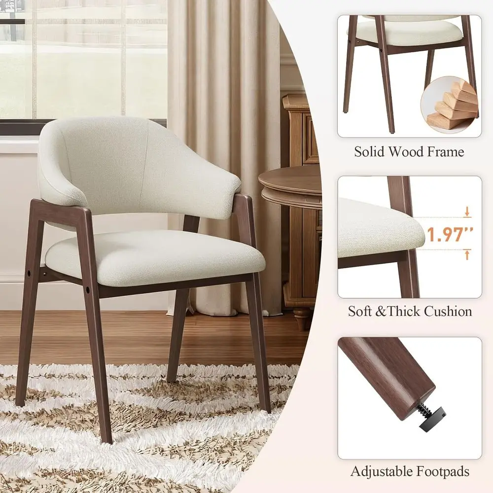 Arvanta dining chair legs and silhouette