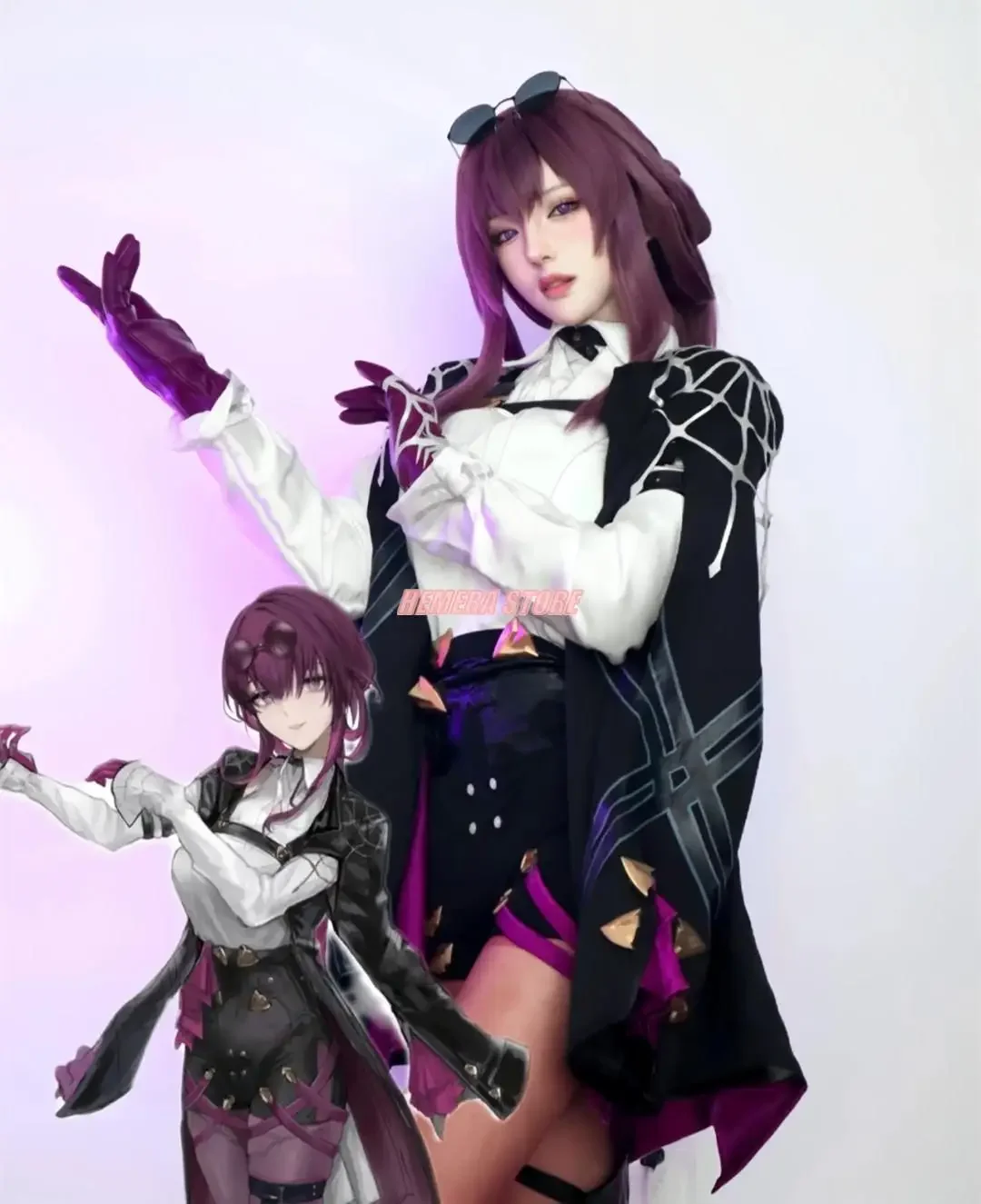 

Anime Honkai: Star Rail Kafka Cosplay Costume Outfits For Adult Women Female Game Halloween Carnival Party Disguise Carnival