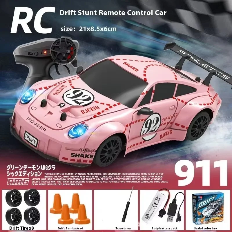 911 AE86 High-Speed Remote Control Car Four-Wheel Drive Racing Light Drifting Car Racing Simulation Model Toy Holiday Gift 3