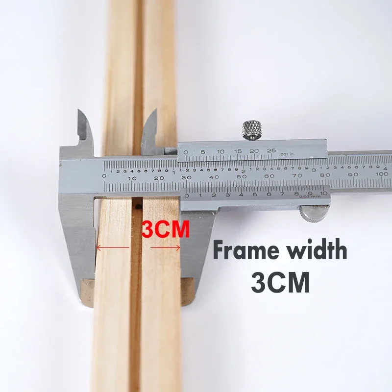 Wood Frame DIY Decorative Painting Frame Poster Photo 30x45cm 40x80cm 50x100cm Modern Home Decor Wall Picture Photo Frame Wood Canvas Frame Wood Picture Frame Art Frames