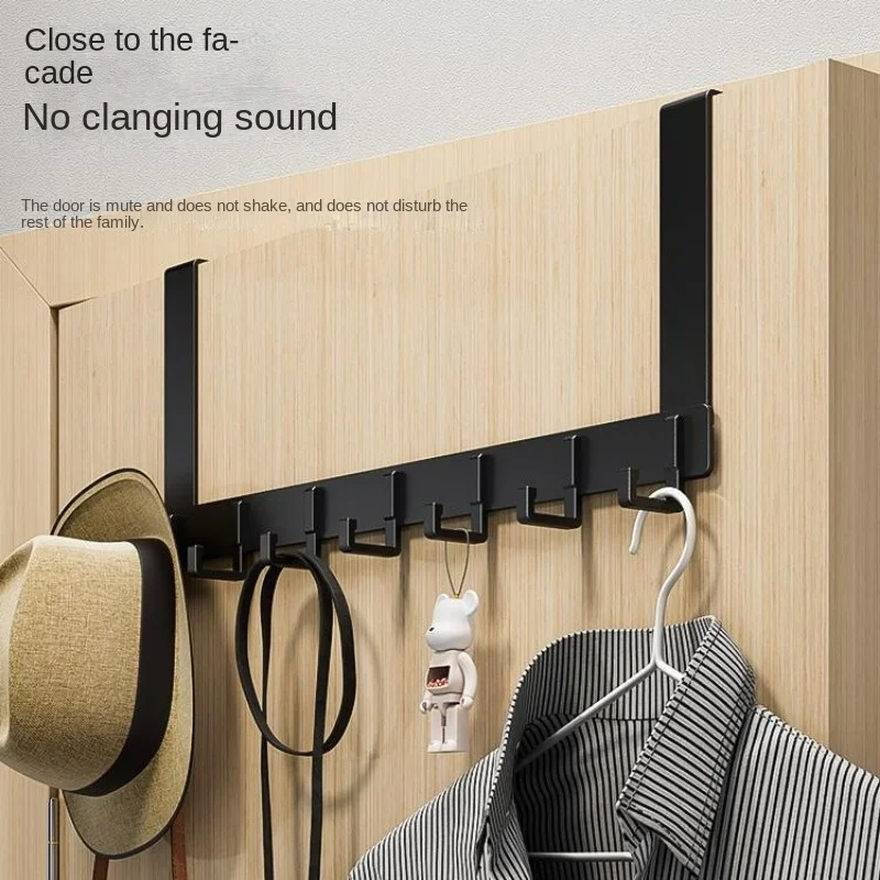 Door Hook Hooks Over The Door 6 Hooks Clothes Coat Hat Towal Hanger Bathroom Organizer Rack