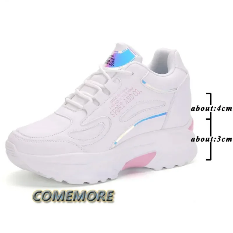 Woman Fashion Platform Sneakers Wedge Shoes for Women Height