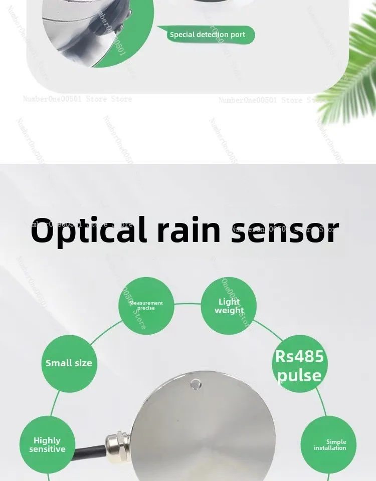 XM9505 Stainless steel optical rain gauge RS485 meteorological monitoring statio