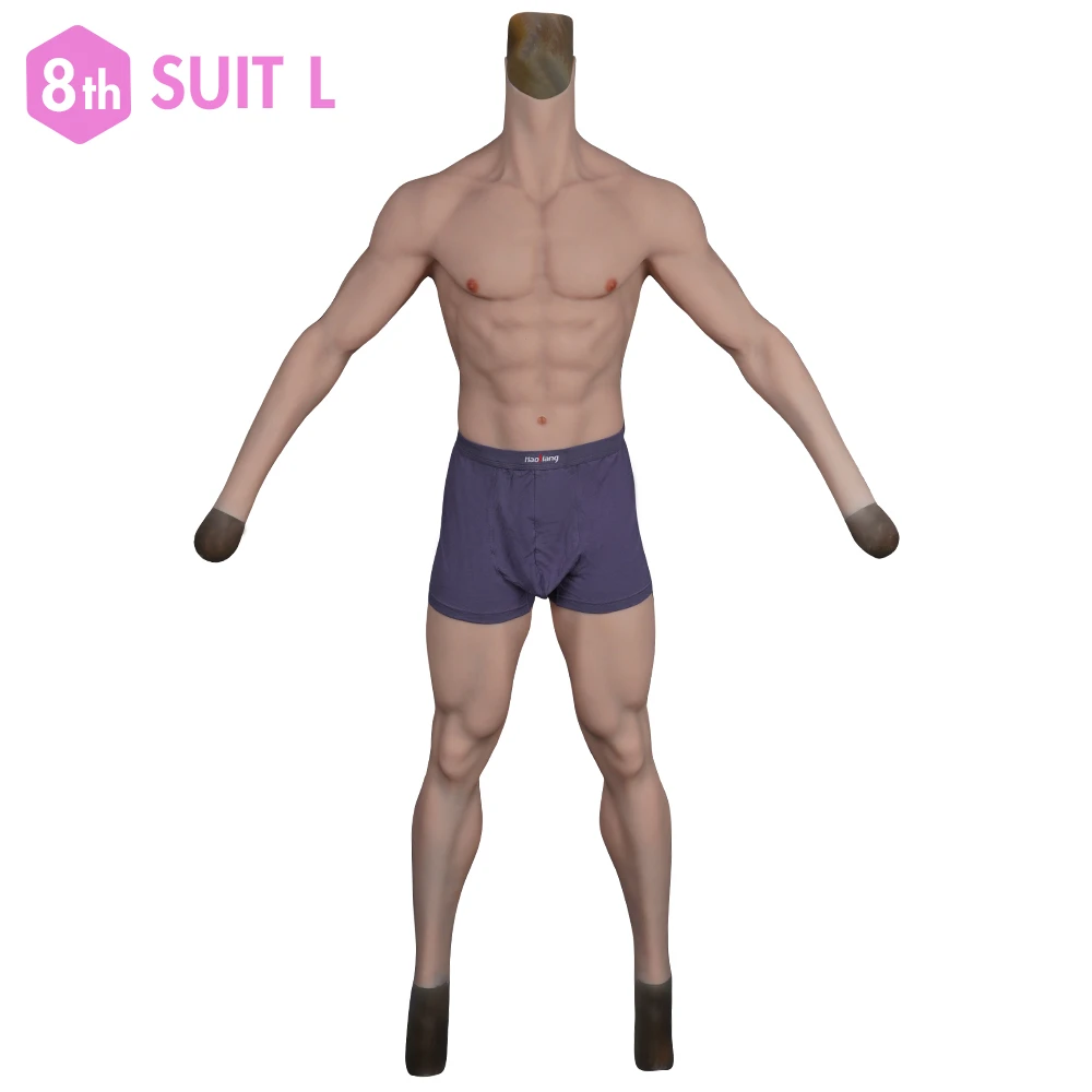 Eyung Fake Muscle Chest Male Muscle Suit Cosplay Costumes Artificial Simulation Silicone Chest