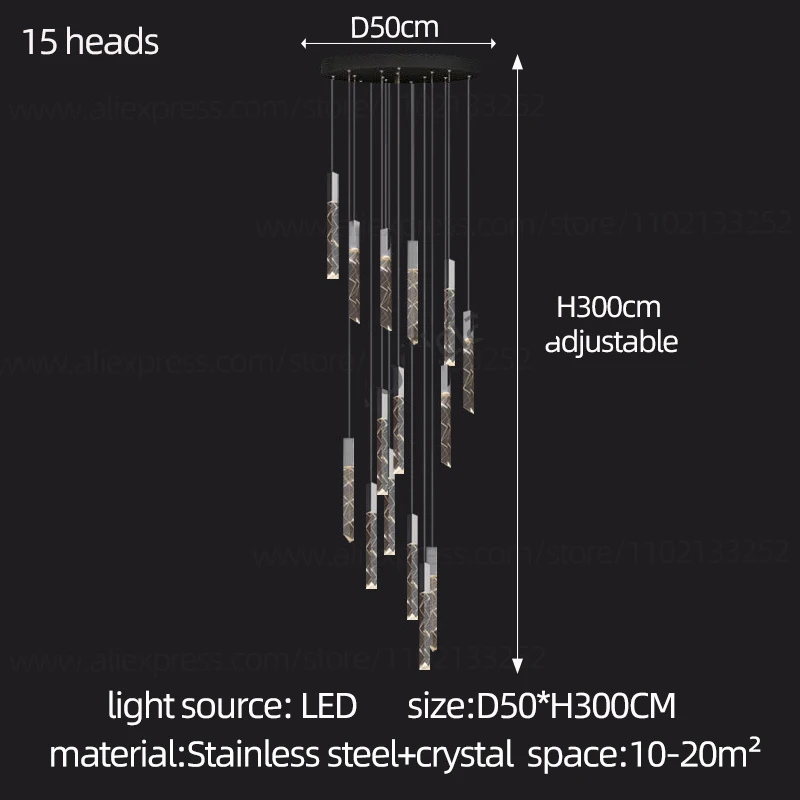 15 heads