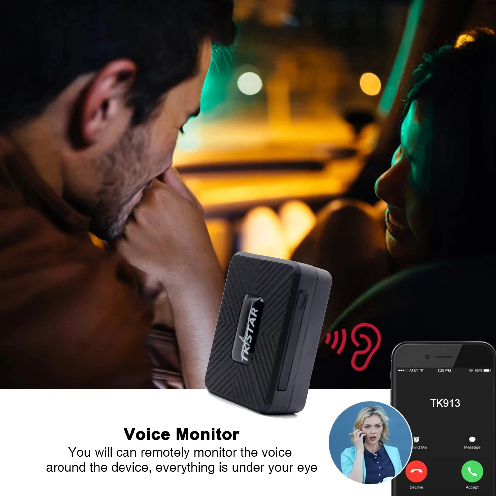 TKSTAR TK913 4G Mini GPS Tracker Strong Magnet 1500mAh Waterproof Car GPRS Locator Tracking Vehicle Voice Monitor Free APP gps tracker,car tracker