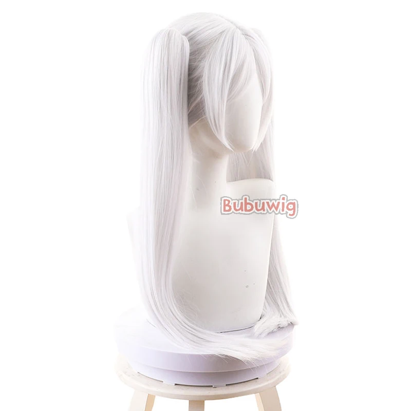 Bubuwig Szintetikus haja frieren cosplay wigs frieren: Másvilág journey's Láncfonal frieren 80cm stv Fehérítőszer Lófark Paróka Gabalyodik Ellenálló