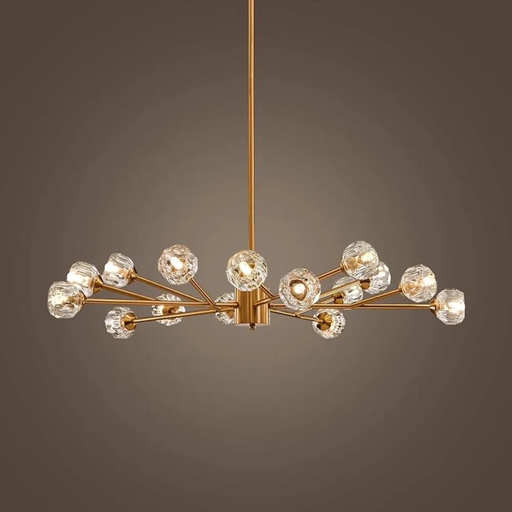 

Хрустальная люстра, украшение для улицы в современном стиле, искусственная лампа для гостиной, витражное стекло, садовый декор, двор