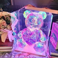 30cm Teddy Bear Doll Gift Lamp Colorful Sparkling Romantic Surprise LED gift Light Girls Birthday Valentine's Day Bedroom Decor 2
