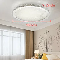 LOYALHEARTD 16" Modern Crystal Ceiling Light Pendant Lamp Luxury Embedded Installation Round LED Chandelier Raindrop Design - Image 4