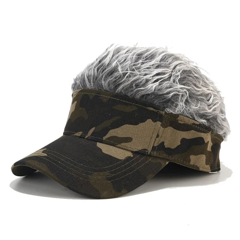 Baseball Caps Wig Cap Camouflage Casual Funny Stage Party Decoration Men Women Hats Adjustable Summer Hats Gorro Invierno Hombre nike baseball cap womens Baseball Caps