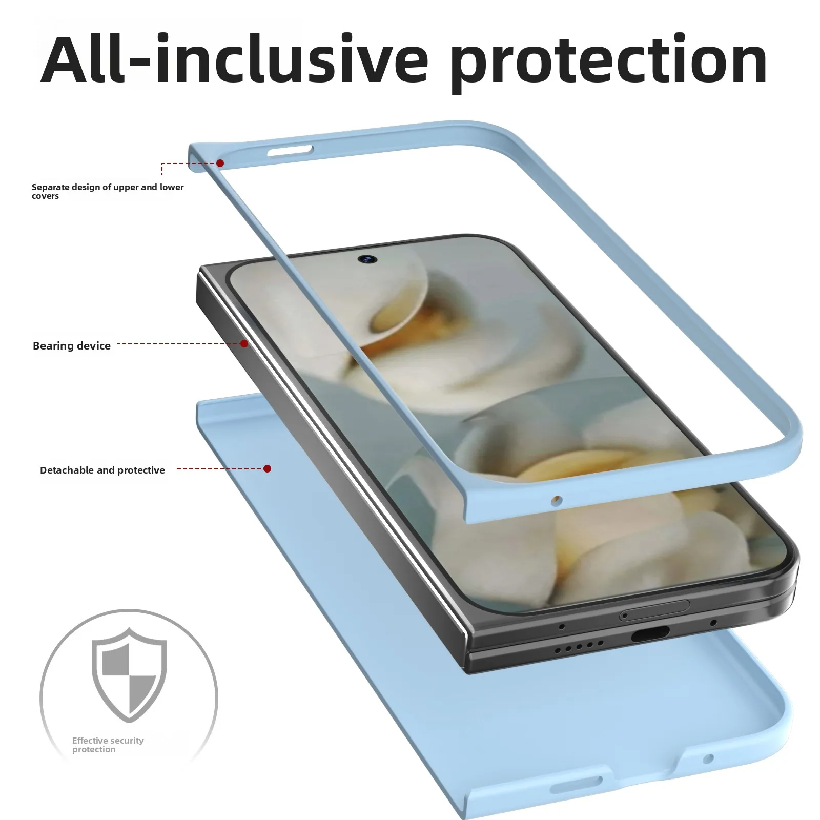 Skin-Friendly Frosted Stain-Resistant Anti-Fall Protective Case