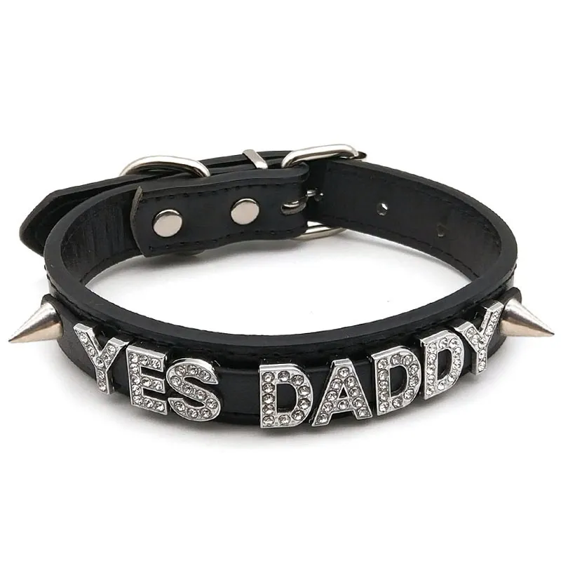 Punk Rivet Daddys Good Boy Collar Choker Necklaces Gay Faggot Femboy Trans  Sexy PU Leather Chocker Cosplay Jewelry Sex Toys - AliExpress