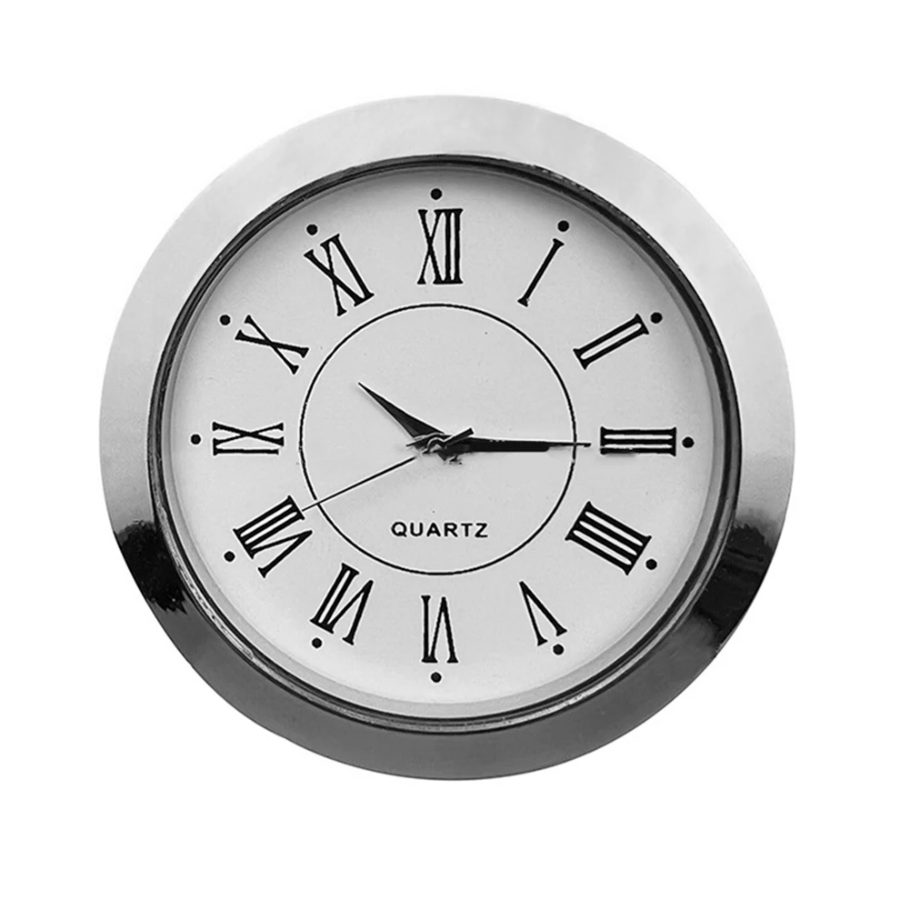 Mini Clock Insert Quartz Movement 55mm Round Clock Head Insert Roman Numbers Dot Repair Replacement Parts Home Decor wall clock movement quartz clock movement clock accessory kit