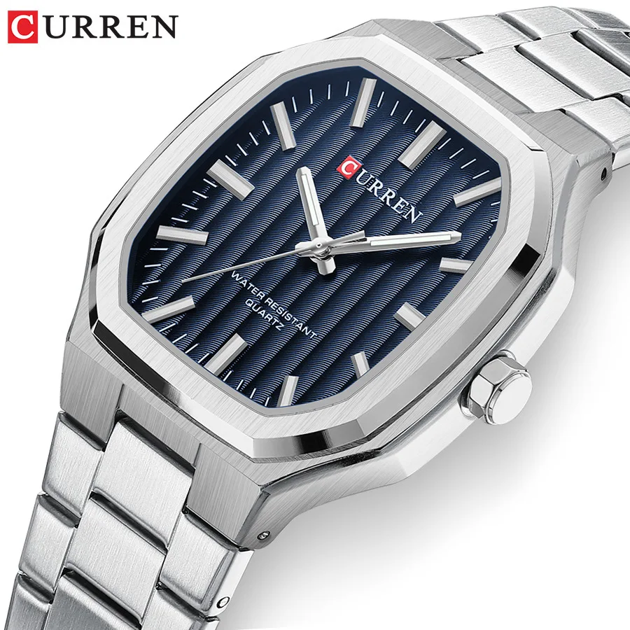 Curren3sさま専用 Curren 8458 Men's Watch Fashion Steel Band Business Watch