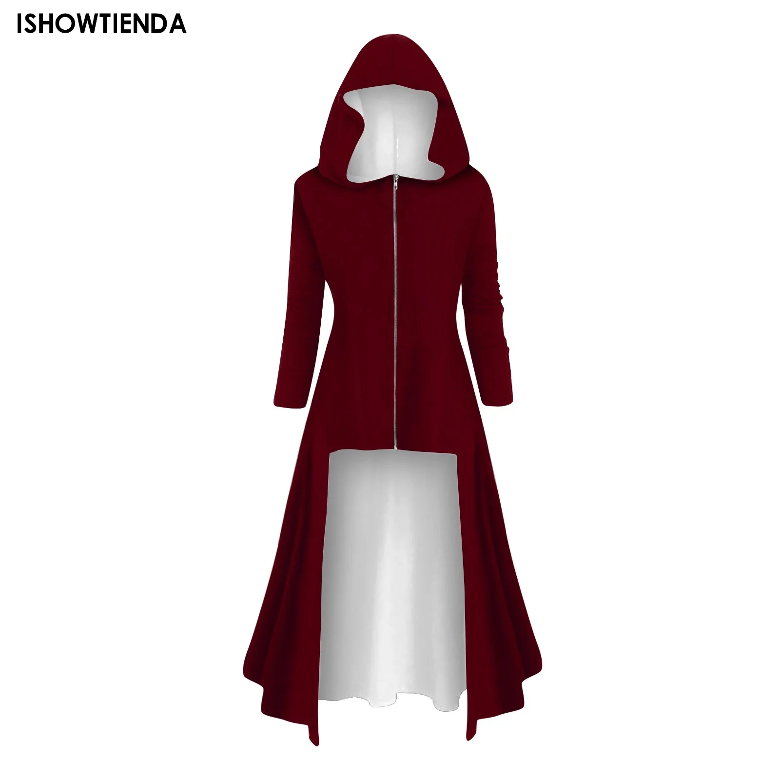 

Women's Halloween Dress Long Sleeve Hooded Retro Zipper Cape Knitted Dress Fashion Casual Loose Comfortable Soft Dress Vestido