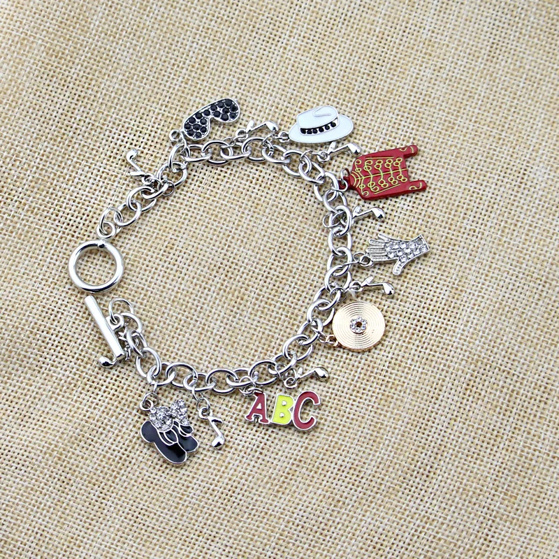 Michael Jackson Music Charm Bracelet New Arrival Infinity Bracelet Love Trendy Singer Bracelets For Fans Gifts Dropshipping