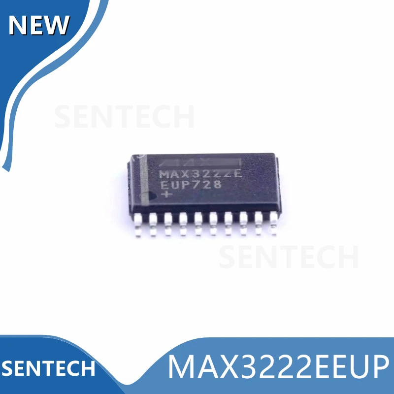 

10 шт./партия, новые оригинальные MAX3222EEUP TSSOP-20 True RS-232 трансивер со скоростью до 1 Мбит/с.