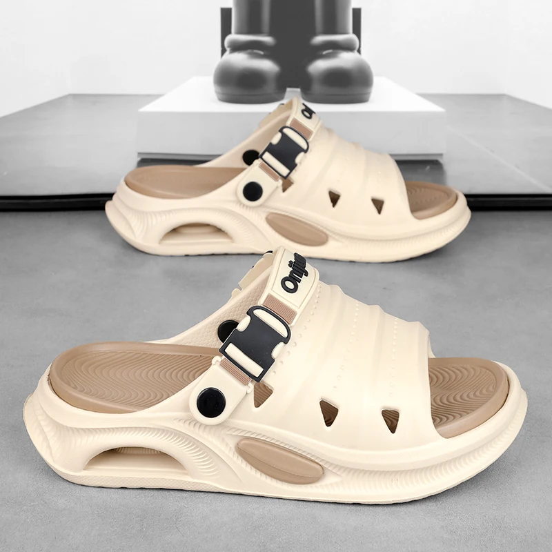 شباشب رجالية صيفية جديدة 2026، صنادل متعددة الاستخدامات، نعل ناعم من مادة EVA، أحذية للرجال والنساء للاستخدام الداخلي والخارجي والمشي والشاطئ