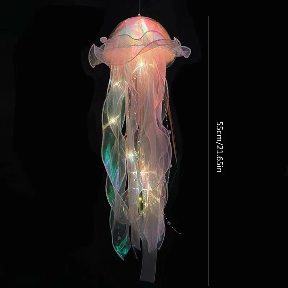 1-5PCS LED Jellyfish Lamp Portable Flower Light Girl Room Atmosphere Decoration Lamp Bedroom Night Lamp Home Decoration Decor