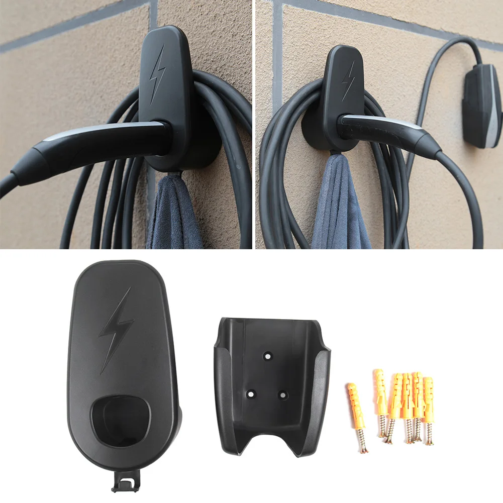 EV Charger Vehicle Charger Control Holder with Chassis Bracket Charger Cable Wall Holder Stand for Tesla Model 3 Y Car Accessories