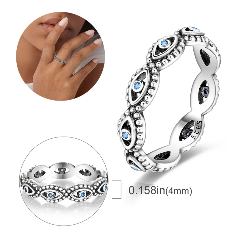 Silver Rings Silver Ring Wedding Rings 925 Silver Women Wedding Ring Infinite Butterfly Ladybug Flower Cat For Engagement Anniversary Stackable Rings