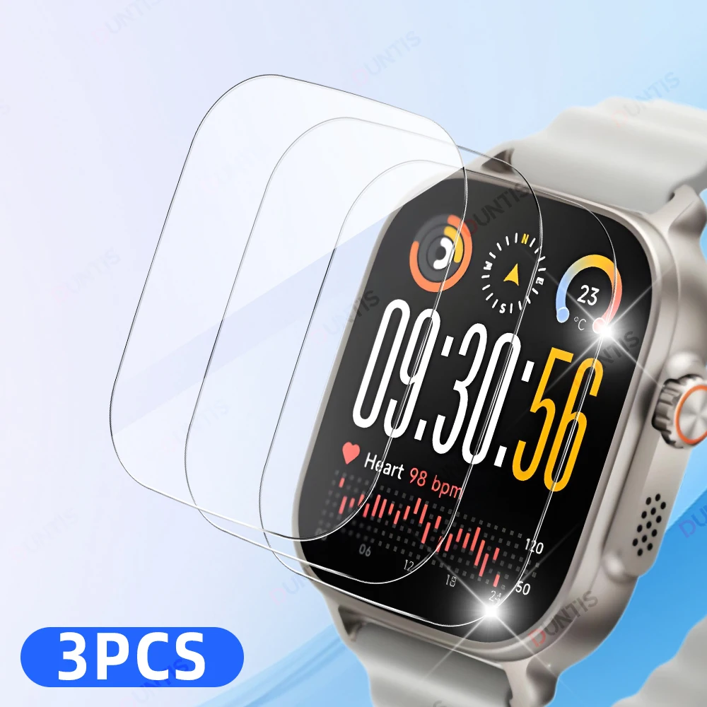 Premium Tempered Glass Screen Protector - Scratch-Resistant HD Protective Glass for Smartwatch Accessories