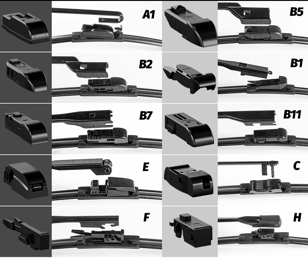 2 Stück Frontscheibenwischer aus Kohlefaser für Suzuki Jimny JB23 JB43 JB33 JB53 JB74 JB64 Sierra 1998-2023 – Detail 11