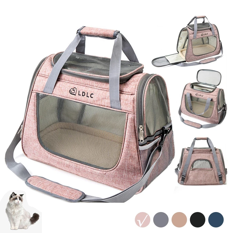 Ldlc Cat Backpack Portable Carrier For Cats Small Dogs Pet Shoulder Bag