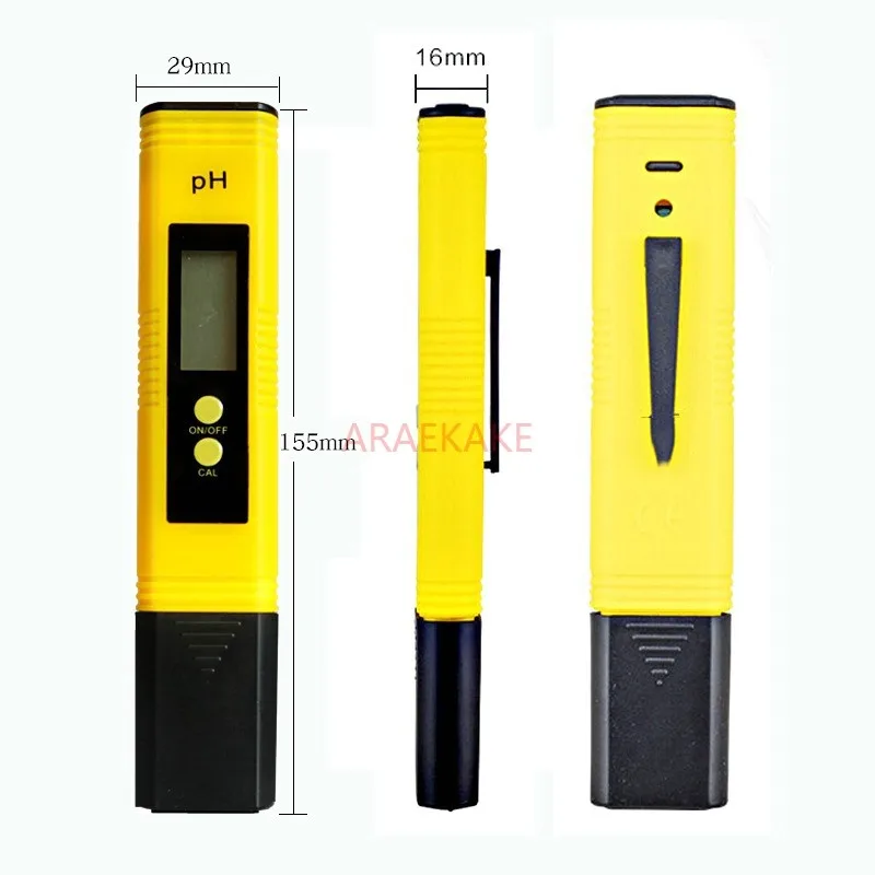 Convenient pH meter with an accuracy of 0.01, digital pH meter, water quality testing pen, fish tank value detector
