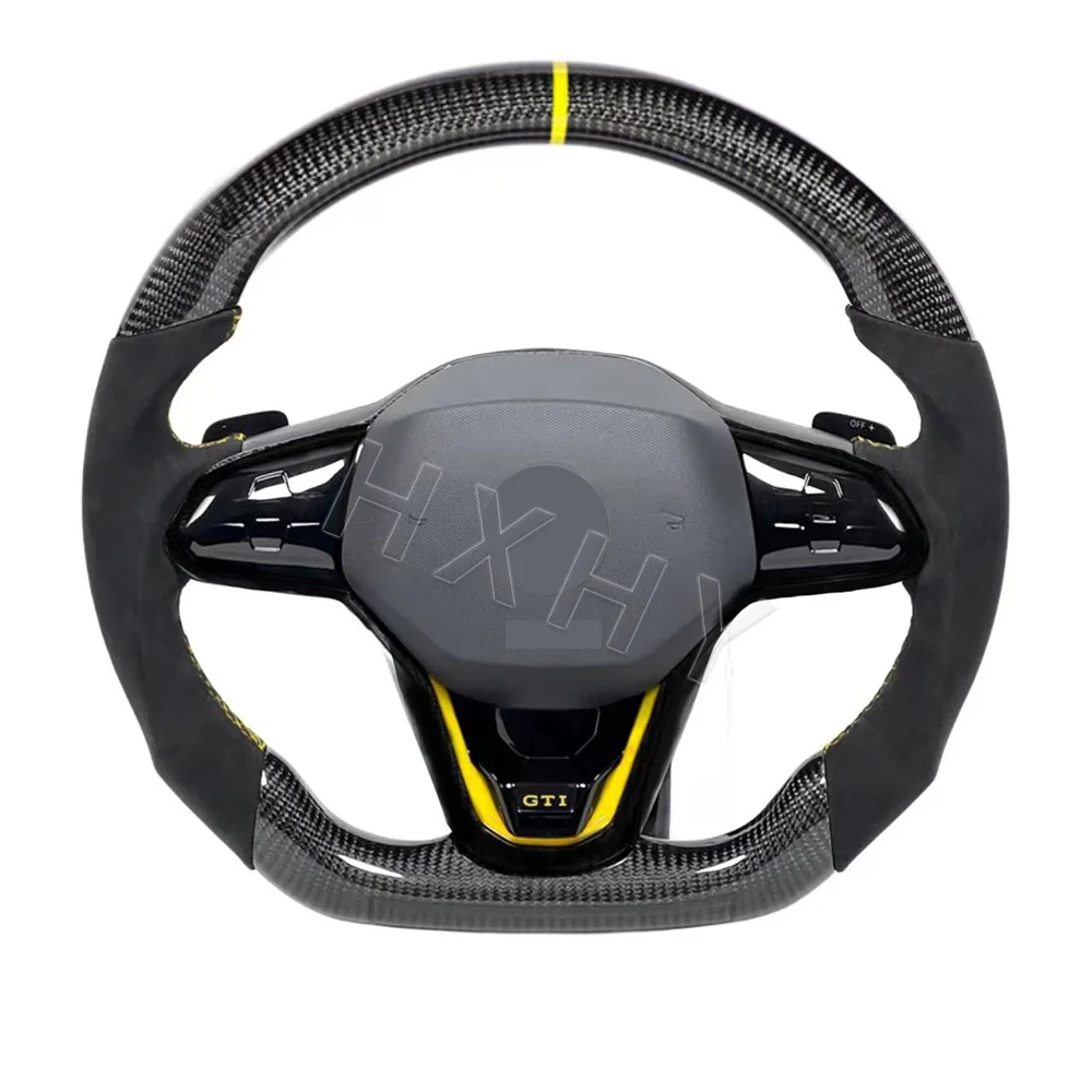 폭스바겐 골프 6 MK6 GTI R 시로코 폴로 티구안 파사트 B8용 업그레이드 스티어링 휠 터치 LCD 다기능 스티어링 휠 어셈블리