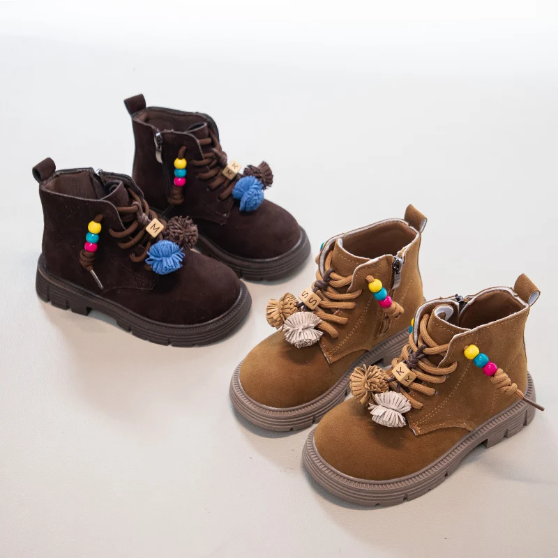 Girls Thermal Boots Autumn Kids Breathable Boots