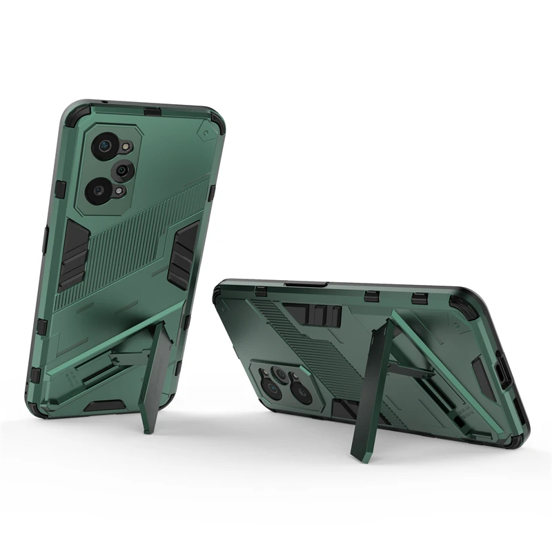 Punk Style Phone Holder Protective Armor Bumper Case