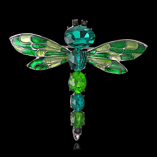 Spille Di Cristallo Strass 3 Pezzi - Libellula, Coccinella E Ape Per Decorazioni