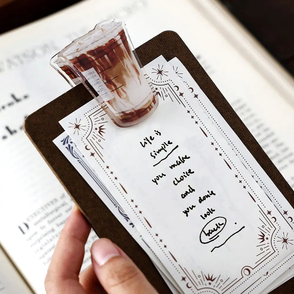 Latte Coffee Photo Clip Holder Chip Bag Binder Sealing Clips for Paper Food Packages Home Use