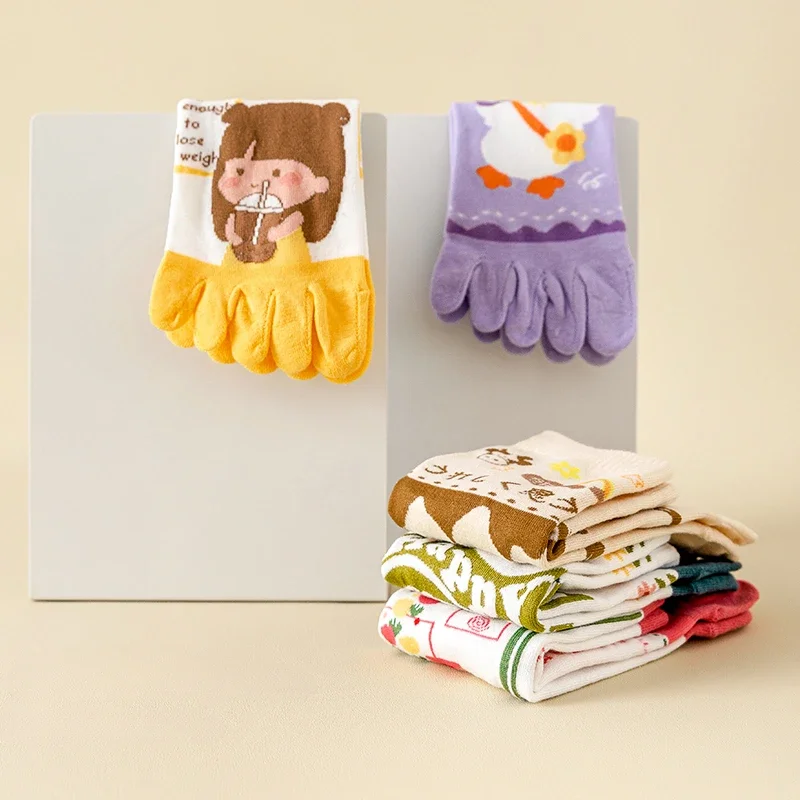 Calzini Antiscivolo 5 Dita Per Yoga E Pilates - 3 Paia, Cotone, EU 35-40 - Foto 2