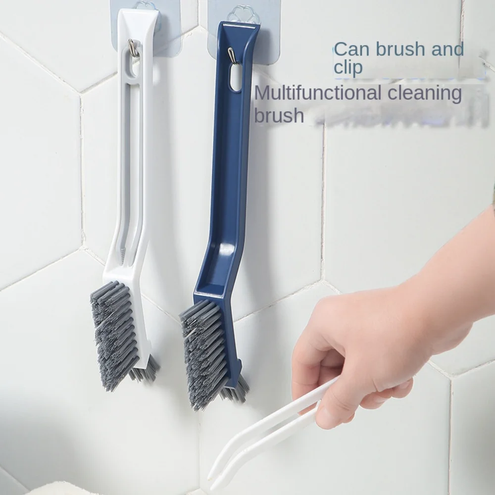 New bathroom cleaning brush gap brush two-in-one small clip hair window cleaning  brush kitchen multifunctional brush - AliExpress