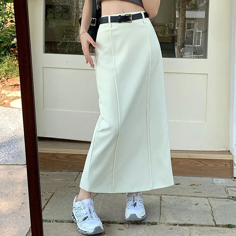 スカート add SS25 Add Skirts White (11AW884 1004) Sd88581155fe141e5b7d0f3bd39e79