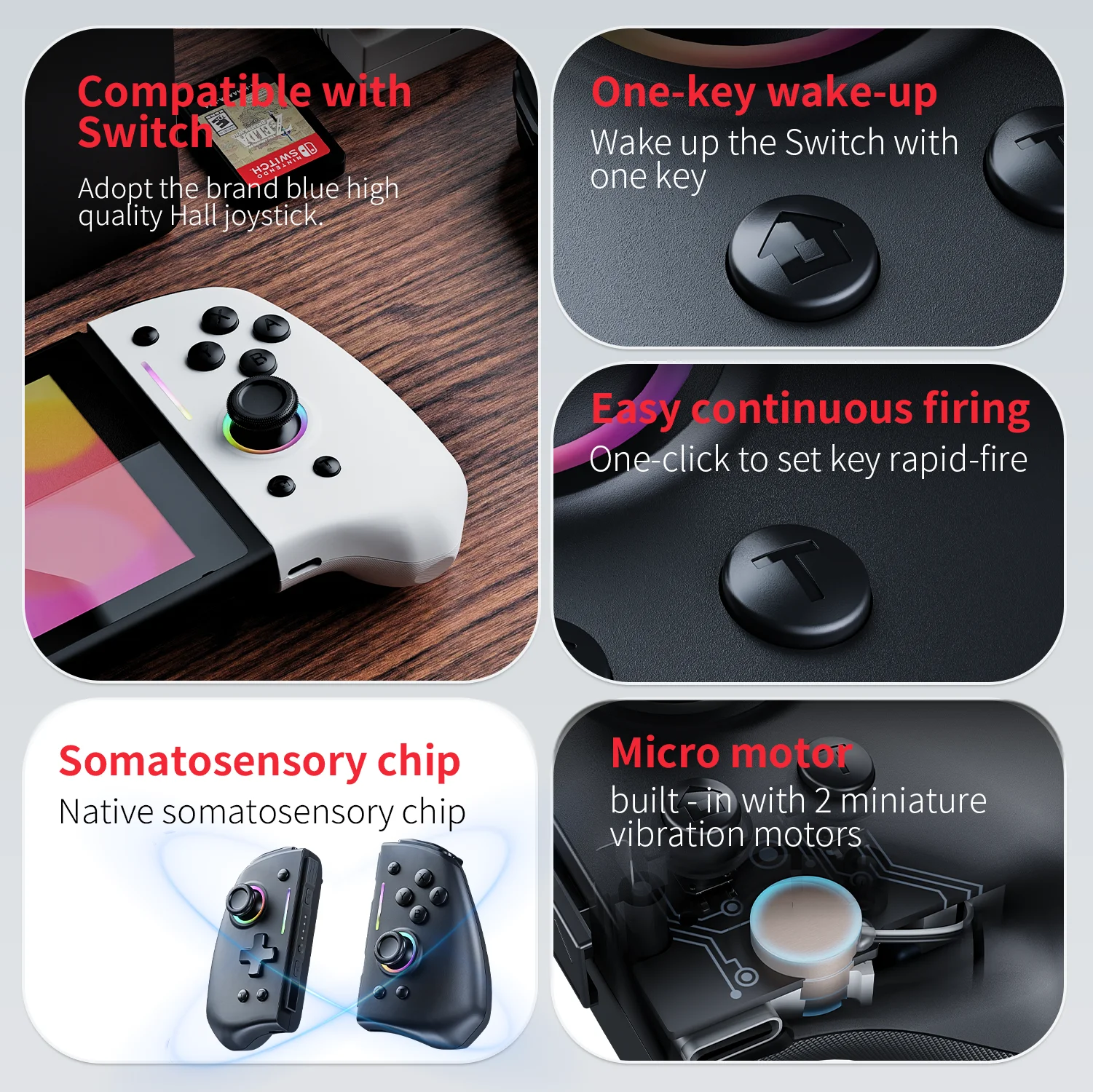 Nintendo Switch sion Linyuvo Six-Axis Wireless Joystick for Nintendo Switch
