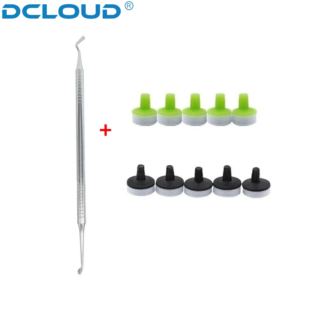 Dental Resin Filling & Molding Kit with Veneer Foam Pads & Composite Spatula Handle