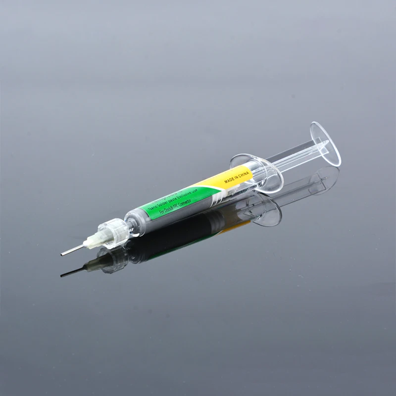 New Type Low Temperature Lead-free Syringe smd Solder Paste Flux For Soldering Led Sn42Bi58 Repair Welding paste tool